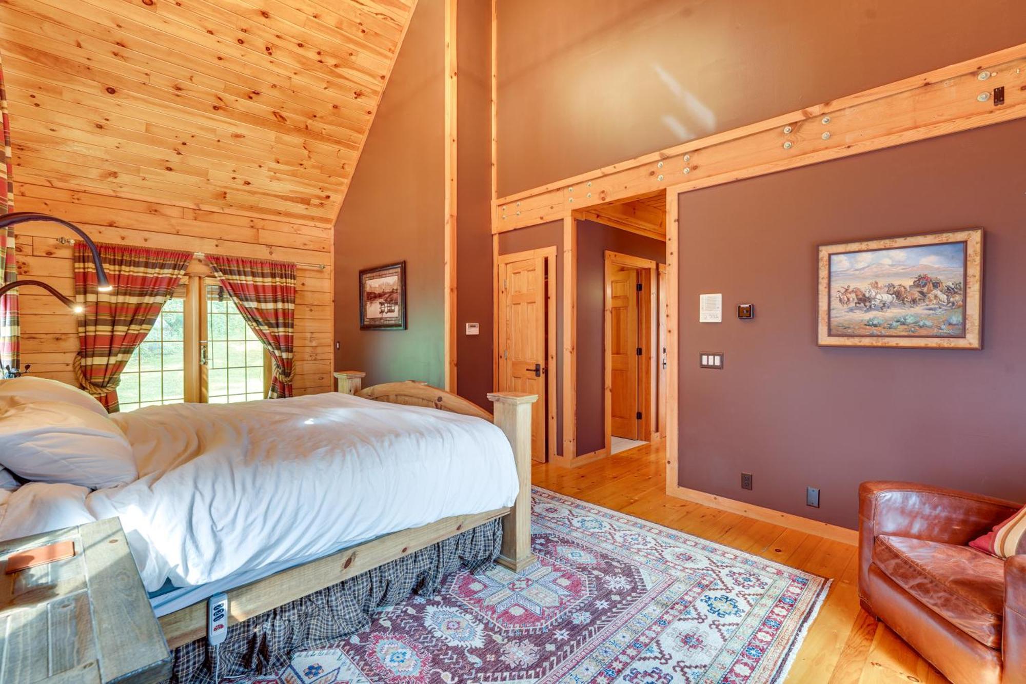 Luxury Log Cabin With Ev Charger And Mtn Views! Blairstown Εξωτερικό φωτογραφία