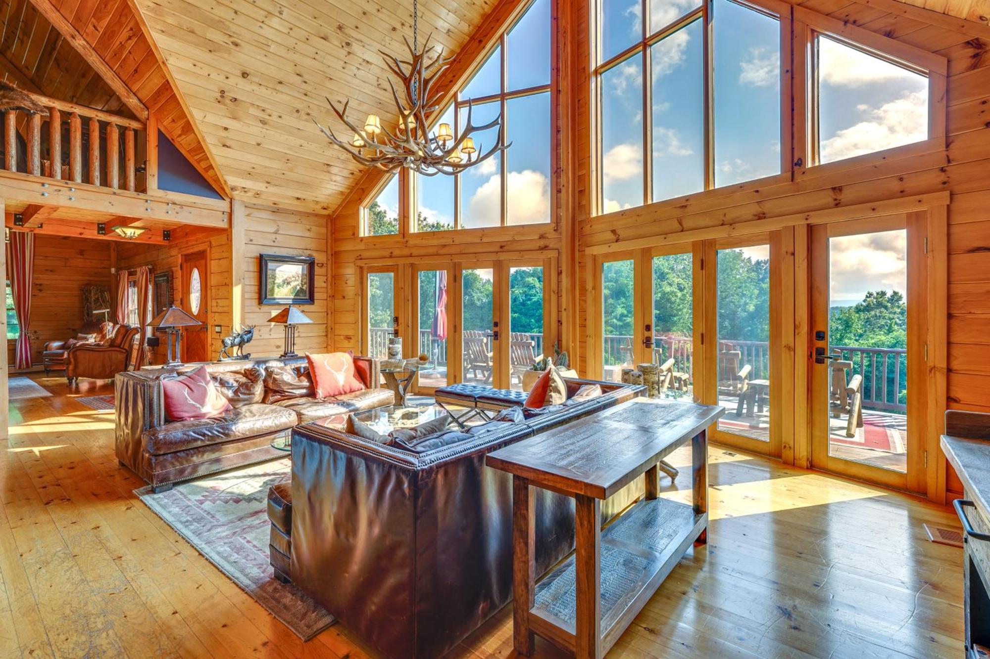 Luxury Log Cabin With Ev Charger And Mtn Views! Blairstown Εξωτερικό φωτογραφία