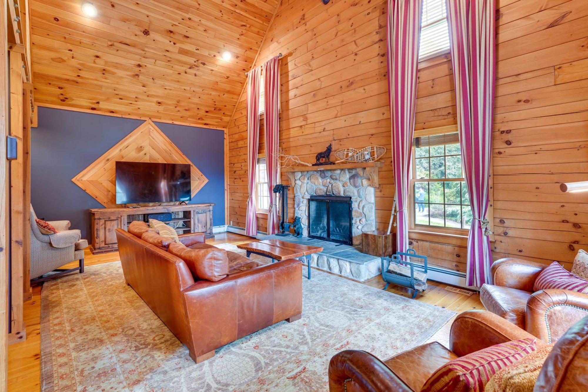 Luxury Log Cabin With Ev Charger And Mtn Views! Blairstown Εξωτερικό φωτογραφία