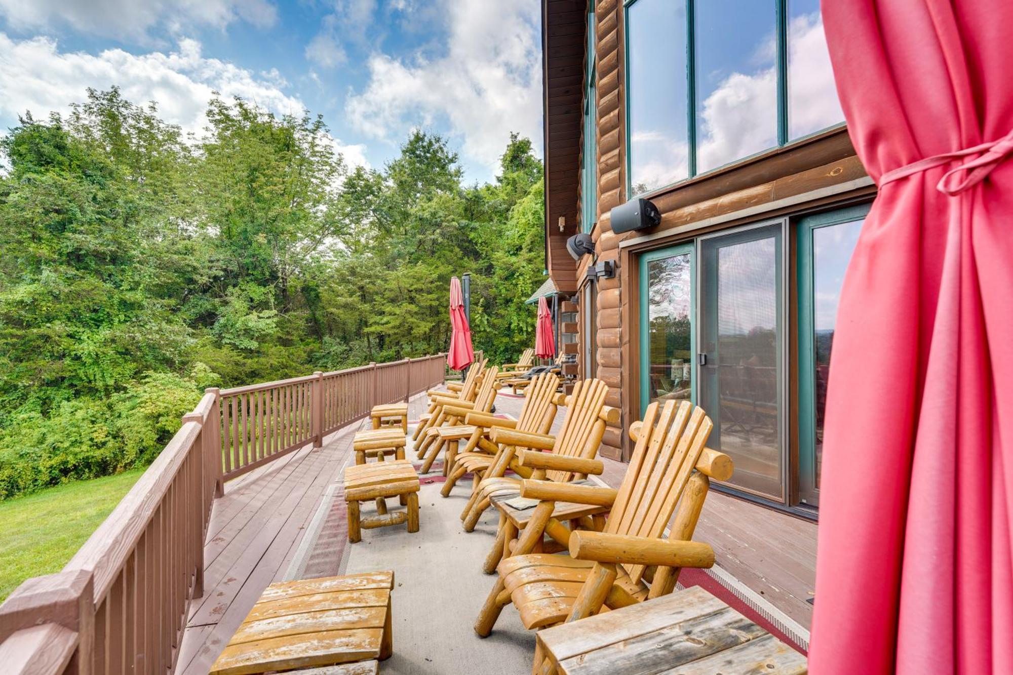 Luxury Log Cabin With Ev Charger And Mtn Views! Blairstown Εξωτερικό φωτογραφία