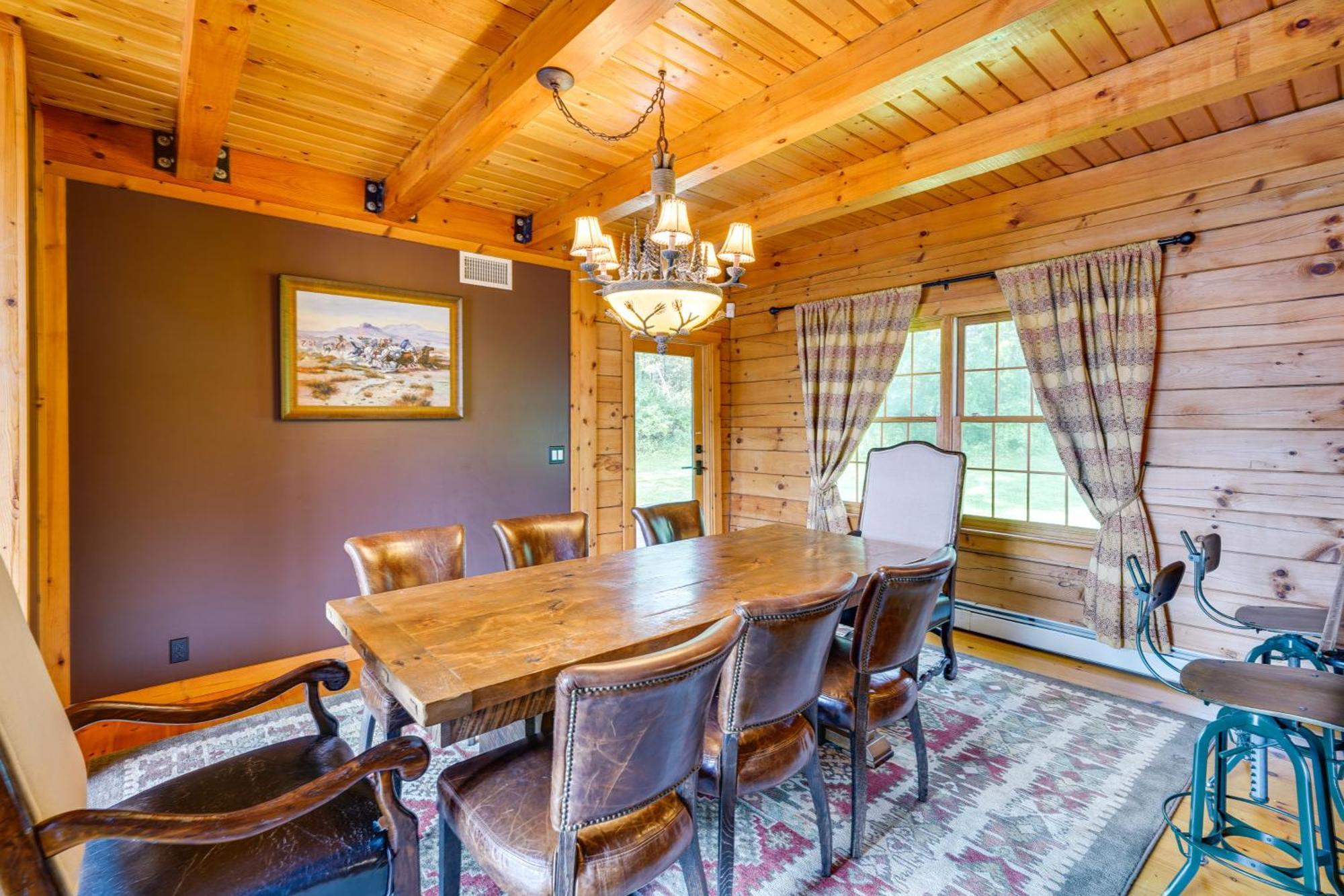 Luxury Log Cabin With Ev Charger And Mtn Views! Blairstown Εξωτερικό φωτογραφία